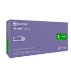 Mercator Nitrylex Classic Rękawiczki nitrylowe bezpudrowe - rozm. S 100szt