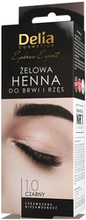 Delia Cosmetics Eyebrow Expert Henna żelowa do brwi i rzęs - 1.0 Czarna 15ml