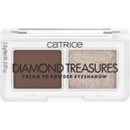 Catrice Diamond Treasures Cream Paleta cieni kremowo-pudrowych do powiek - 010 Hazel Spark 2.8g