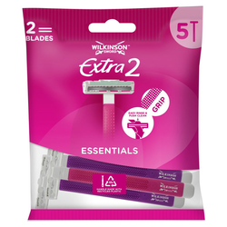 Wilkinson Extra 2 Essentials Maszynki do golenia dla kobiet - 5 sztuk