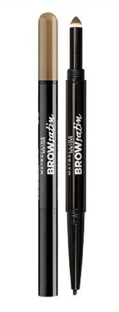 Maybelline Brow Satin Duo Dwustronna Kredka Do Brwi Medium Brown