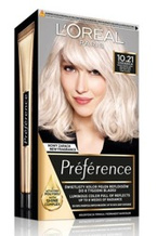 Loreal Preferencje Farba do włosów - 10.21 STOCKHOLM Bardzo jasny blond perłowy (2x60ml + 54ml)