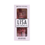 Sister Young Lisa Hair Curling Set Wałek do włosów bez użycia ciepła - Wałek + 2x scrunchie + spinka do włosów - Pink