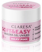 CLARESA Builder Gel UV/LED SOFT&EASY Żel budujący Milky Pink 12g