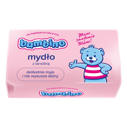 BAMBINO Mydło w kostce z lanoliną od pierwszych dni życia 90g