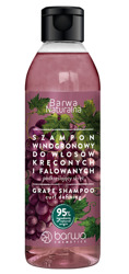 Barwa Naturalna szampon winogronowy do włosów kręconych oraz falowanych 300ml