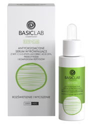 BasicLab Rozświetlenie i wyciszenie Antyoksydacyjne serum wyrównujące z witaminą C 20% 30ml