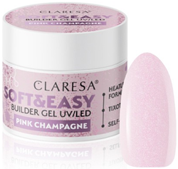 CLARESA Builder Gel UV/LED SOFT&EASY Żel budujący Pink Champagne 90g