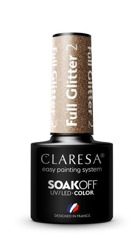 CLARESA Lakier hybrydowy Full Glitter 2 5g