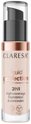 CLARESA Liquid Perfection Kryjący podkład i korektor 2w1 103 Cool Medium 34g