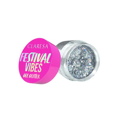 Claresa Festiwal Vibes Gel Glitter Brokat w żelu do twarzy - 03 I Don't Care 9,5g