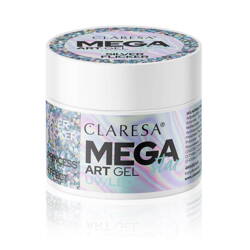 Claresa MegaStar Art Gel UV/LED Żel do zdobień - Silver Flicker 10g