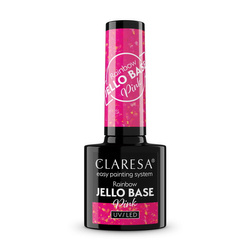 Claresa Rainbow Jello Base Baza hybrydowa - Pink 5g