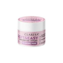 Claresa Soft&Easy Builder Gel UV/LED Żel budujący - Blinking Pink 45g