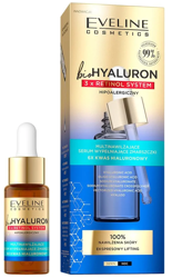 Eveline Cosmetics BioHyaluron 3xRetinol System multinawilżające serum wypełniające zmarszczki 18m