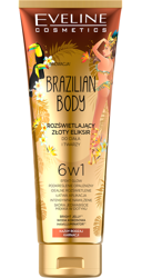 Eveline Cosmetics Brazilian rozświetlający złoty eliksir do ciała i twarzy 6w1 100ml