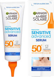 Garnier Ambre Solaire Sensitive Advanced SPF50+ Serum do opalania ciała 125ml