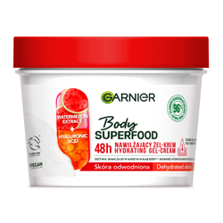 Garnier Body Superfood 48H Nawilżający żel-krem do ciała dla skóry odwodnionej - Arbuz 380ml