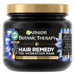 Garnier Botanic Therapy Hair Remedy Nawilżająca maska do włosów suchych - Węgiel Aktywny i Olej z Czarnuszki 340ml