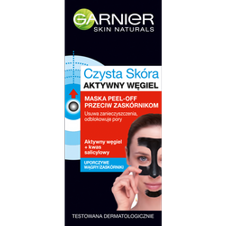 Garnier Czysta Skóra Aktywny Węgiel Maska peel-off przeciw zaskórnikom 50ml