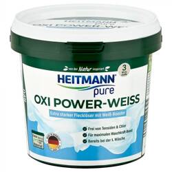 Heitmann Pure Oxi Power Biel Odplamiacz do tkanin białych Proszek 500g