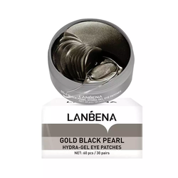 Lanbena Hydra-Gel Eye Patches Gold Black Pearl Hydrożelowe płatki pod oczy przeciwzmarszczkowe - 60 sztuk