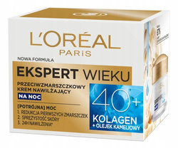 Loreal Ekspert Wieku Przeciwzmarszczkowy krem na noc 40+ 50ml