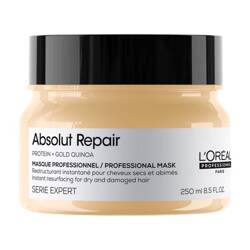 Loreal Professional Absolut Repair Protein + Gold Quinoa Maska regenerująca do włosów 250ml