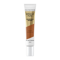 Max Factor Miracle Pure Golden Glow Wegański Bronzer w kremie z kwasem hialuronowym - 01 Light To Medium 15ml