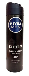 NIVEA MEN DEEP BLACK CARBON Darkwood 48h Antyperspirant spray  150ml