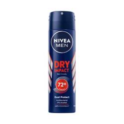 Nivea Men Dry Impact 72H Dual Protect Antyperspirant dla mężczyzn w sprayu 150ml