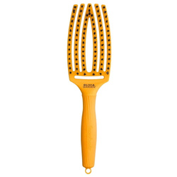 Olivia Garden Finger Brush Iconic Szczotka do włosów Medium - YELLOW SUNSHINE