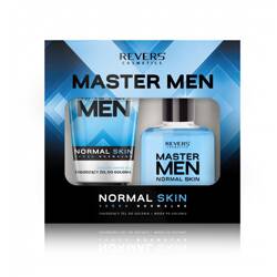 Revers Master Men Normal Skin Zestaw prezentowy dla skóry normalnej mężczyzn - Chłodzący żel do golenia 150ml + Woda po goleniu 120ml