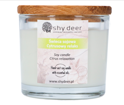 SHY DEER świeca sojowa Cytrusowy Relaks 165g