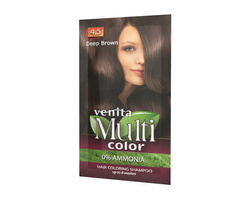 Venita Multicolor Szampon koloryzujący do włosów - 4.5 Ciemny brąz 40g(saszetka)