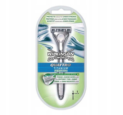 Wilkinson Sword Quattro Titanium Sensitive Maszynka do golenia 1szt