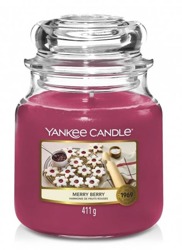 Yankee Candle Świeca zapachowa Słoik średni Merry Berry 411g